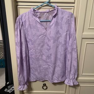 Lavender colored blouse